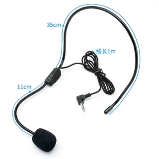 microphone ติดหัว ไมโครโฟนชุดหูฟัง ไมโครโฟนลำโพง เหมาะสำหรับลำโพงผึ้งน้อย การเดินทาง การเรียน การประชุม ตลาดกลางคืน