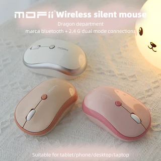 (เมาส์ปุ่มเงียบ)MOFii M5DM Bluetooth + 2.4Ghz Dual Mode Mouseเม้าส์สองระบบ รูปทรงพอดีมือ สีน่ารัก