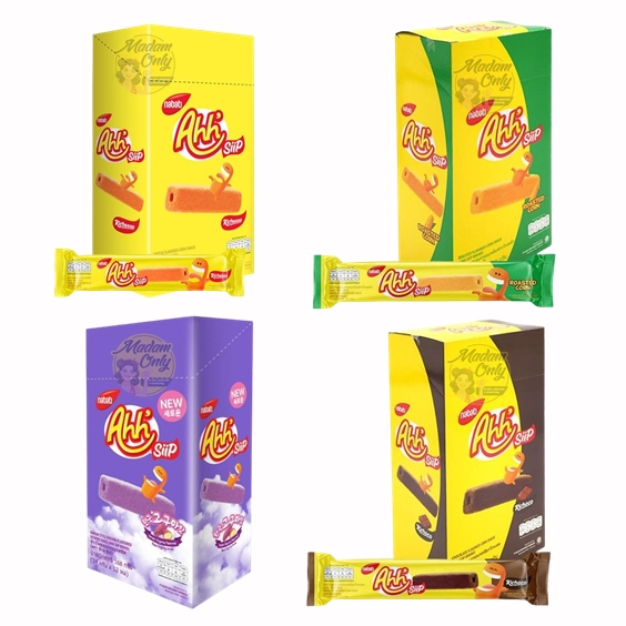 Ahh' Siip 14กรัม x 12ห่อ ข้าวโพดอบกรอบ