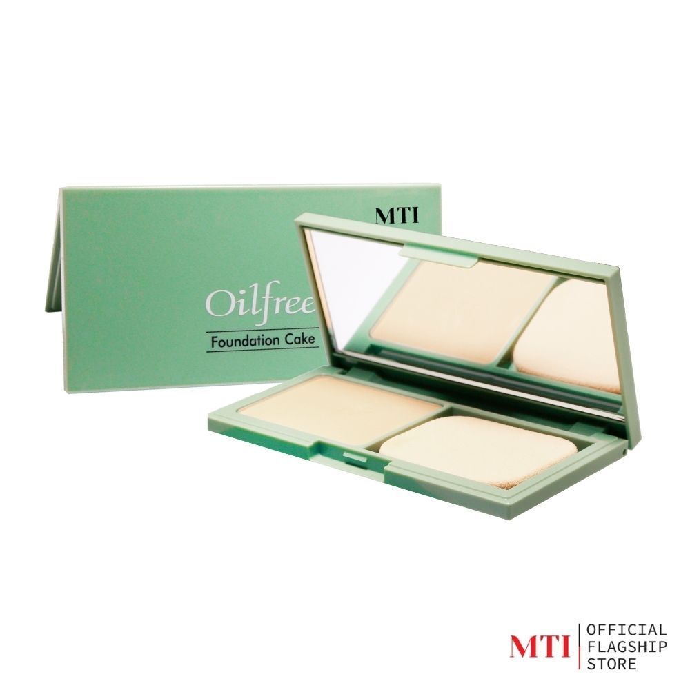 MTI Oil Free (PKFO1) แป้งผสมรองพื้น สูตรควบคุมความมัน ติดทน กันน้ำ มี SPF20 ขนาด 20 กรัม