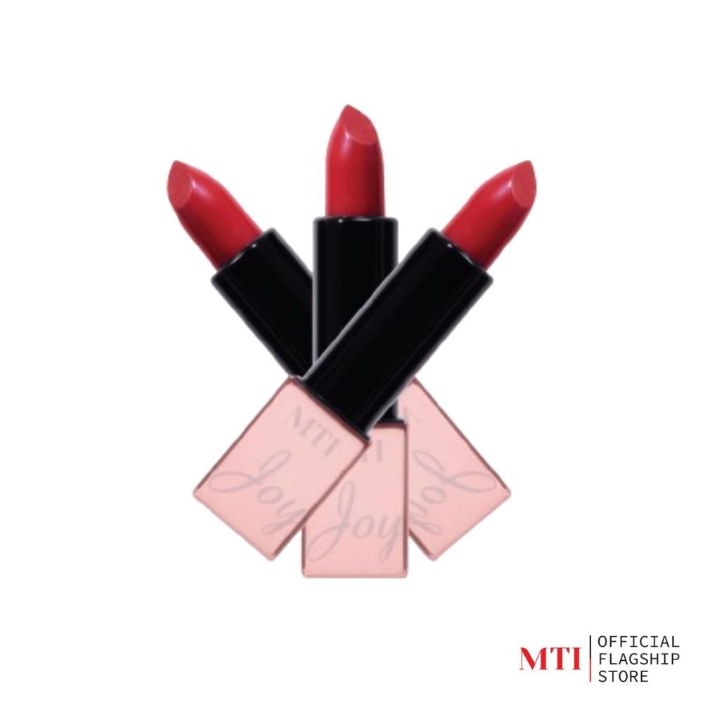 MTI n'JOY ลิปสติก เนื้อครีม เนียนนุ่ม พร้อมบำรุง มี 12 เฉดสี ขนาด 4 กรัม (รหัส TLCJ1)