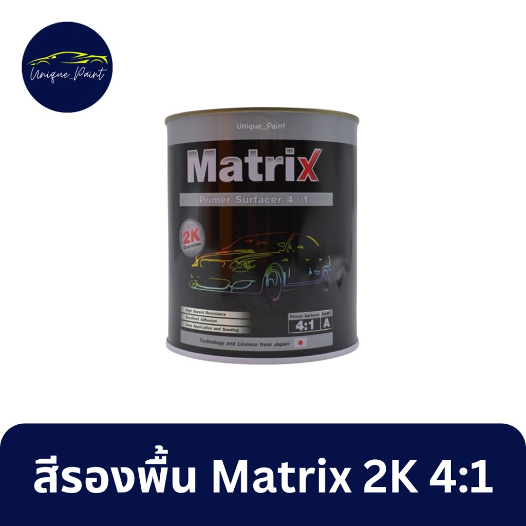 สีรองพื้น Matrix 2K ระบบ 4:1 และน้ำยา