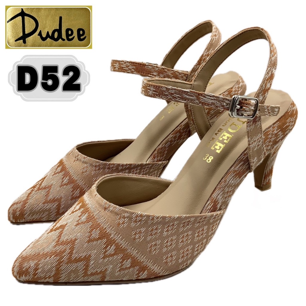 รองเท้าส้นสูง DUDEE SHOES (D52) (SIZE 35-45) แถมฟรีถุงเท้า 1 คู่