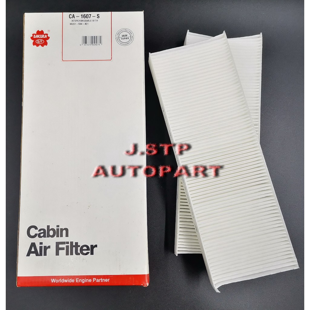 กรองแอร์ Cabin Air Filter HONDA ACCORD G6(โฉมงูเห่า) ปี 1998-2002 (1ชุด มีทั้งหมด2ชิ้น) SAKURA
