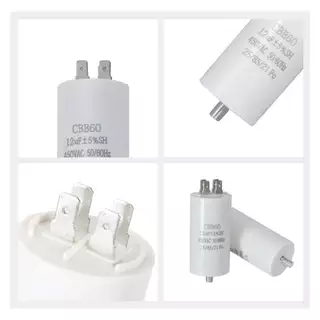ึคาปาซิเตอร์ แคปสตาร์ท CBB60 4ขา แบบเสียบ 4uF-60uF 450V สำหรับปั้มน้ำ ปั้มลม มอเตอร์ capacitor