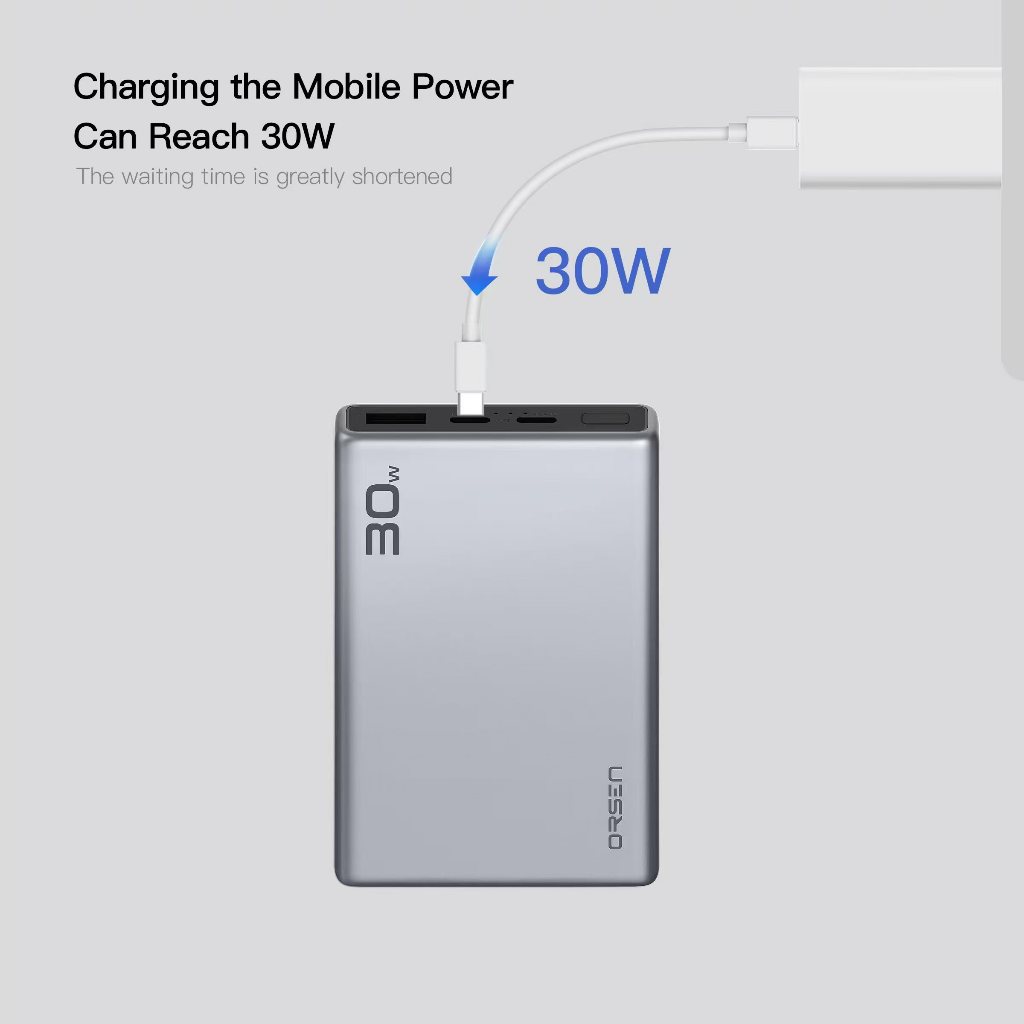 แบตสำรอง Orsen by Eloop E69 PowerBank แบตสำรอง 10000mAh ชาร์จเร็ว 30W Fast Charger - รูปที่ 4