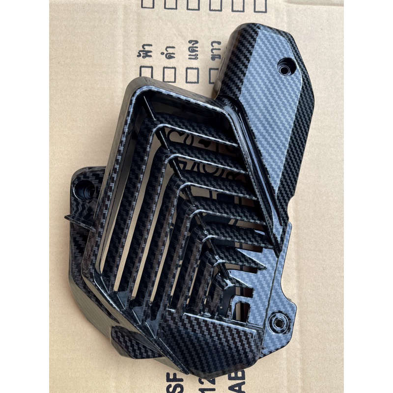 ^พร้อมส่ง^ ครอบหม้อน้ำ Honda Giorno125 ชิ้นงานศูนย์แท้ Honda เงาฉ่ำเคลือบแลคเกอร์2K เคฟล่า5Dพรี่เมี่ยม