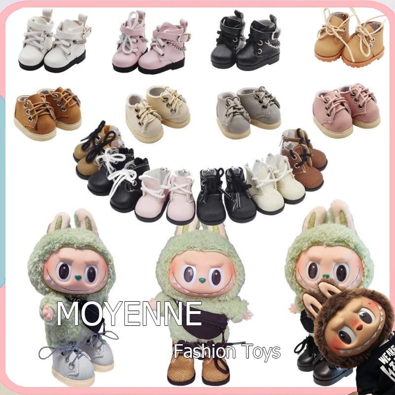 [จัดส่งจากกรุงเทพฯ] MOYENNEแฟชั่น Kawaii Labubu รองเท้า รองเท้าแตะ รองเท้าหนัง รองเท้าลำลอง อุปกรณ์เสริม Popmart Labubu