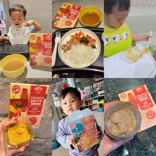 น้ำซุป น้ำสต็อกเด็ก6m+ ไม่ปรุง ร้านแม่มายด์ (มีฮาลาล)
