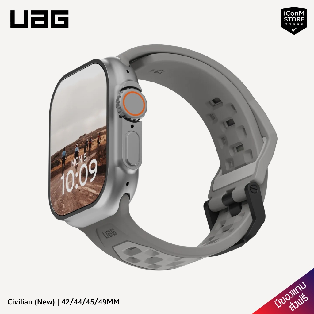 [พร้อมส่ง] UAG รุ่น Civilian (New) สายนาฬิกาสำหรับ Apple Watch Ultra2, Ultra, SE 2-1, 9-1 Series [ผ่