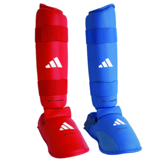 สนับแข้งคาราเต้ adidas WKF Shin Guards and Instep Pads (แดง​ หรือ​ น้ำเงิน)