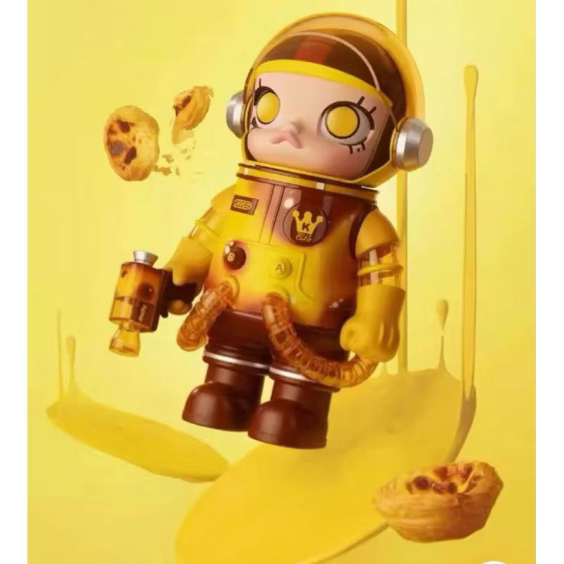 🔥พร้อมส่ง🔥 🇹🇭 (แท้ 100%) MEGA SPACE MOLLY 💛EGG TART 400% Exclusive Macao POP MART