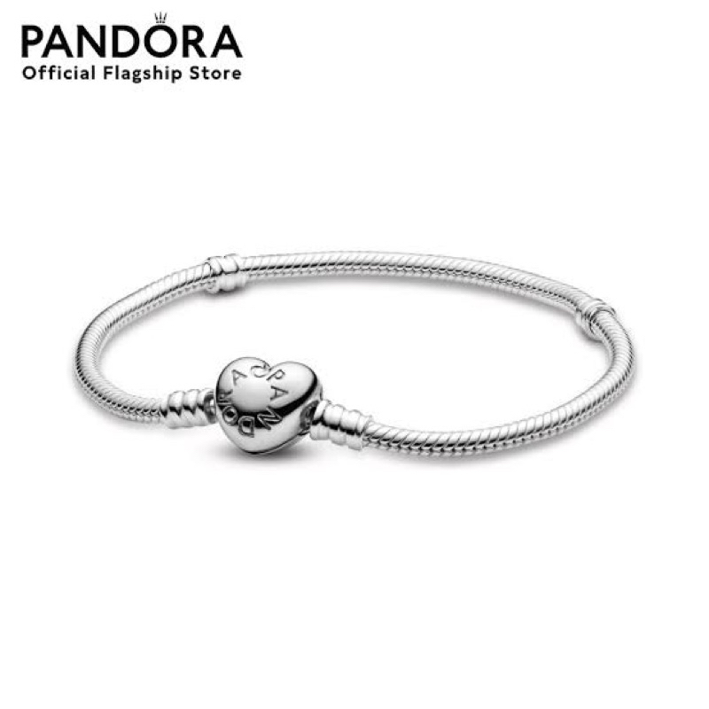 PANDORA แท้ 100%🌷 | กำไลหัวใจเงิน ( สินค้าของใหม่มือ 1 )