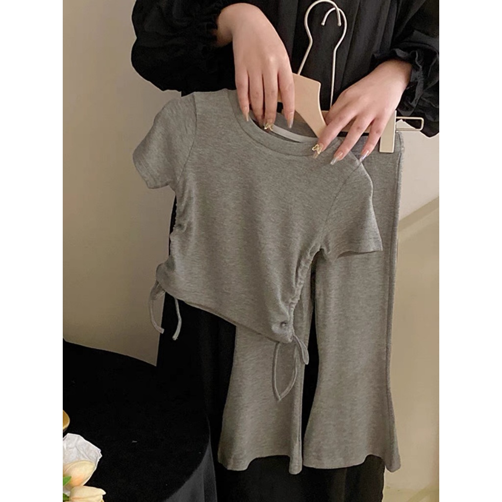 ืnana*k3134690*เสื้อขนสั้น+กางเกงขายาว ชุดเซ็ตสำหรับเด็กผูหญิง