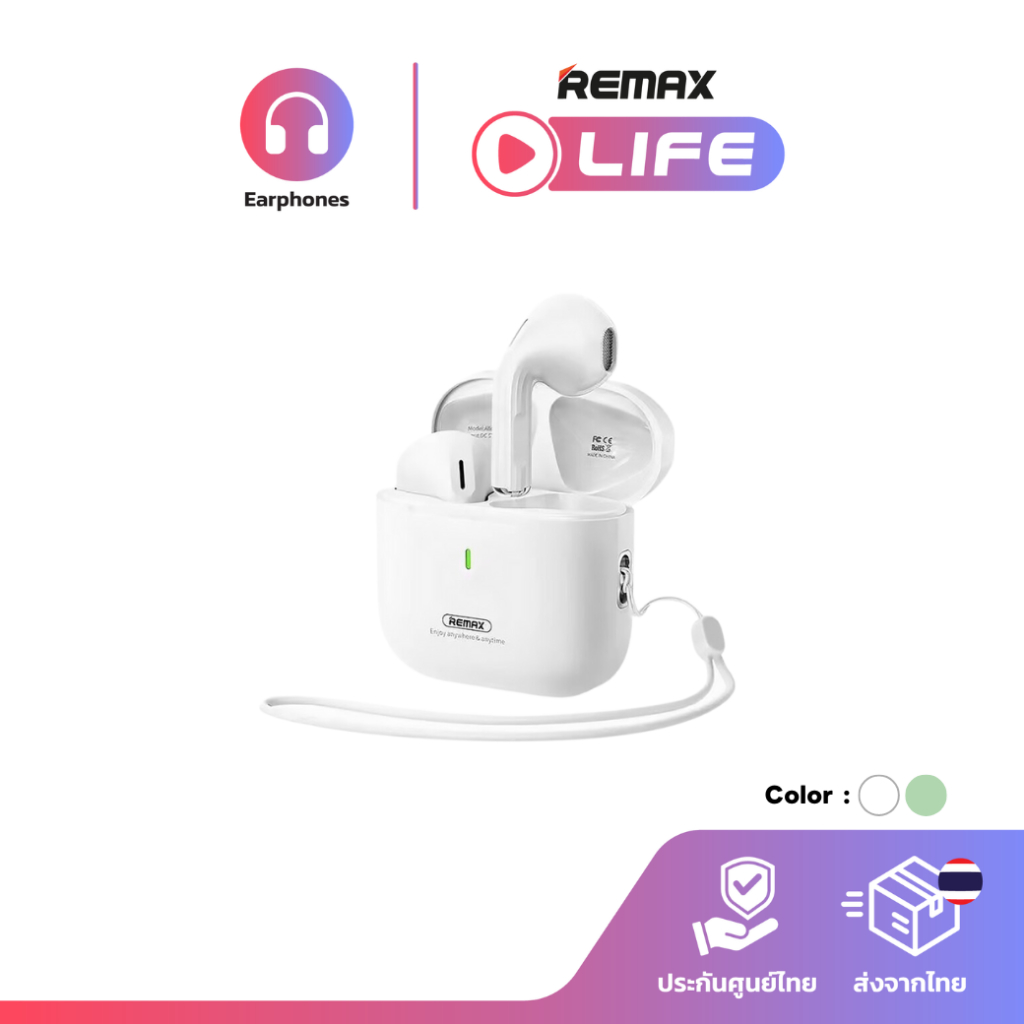 Remax Small Talk BT รุ่น CozyBuds w27 หูฟังไร้สาย บลูทูธ 5.4 แบบ earbuds ระบบ touch มีประกันศูนย์ไทย