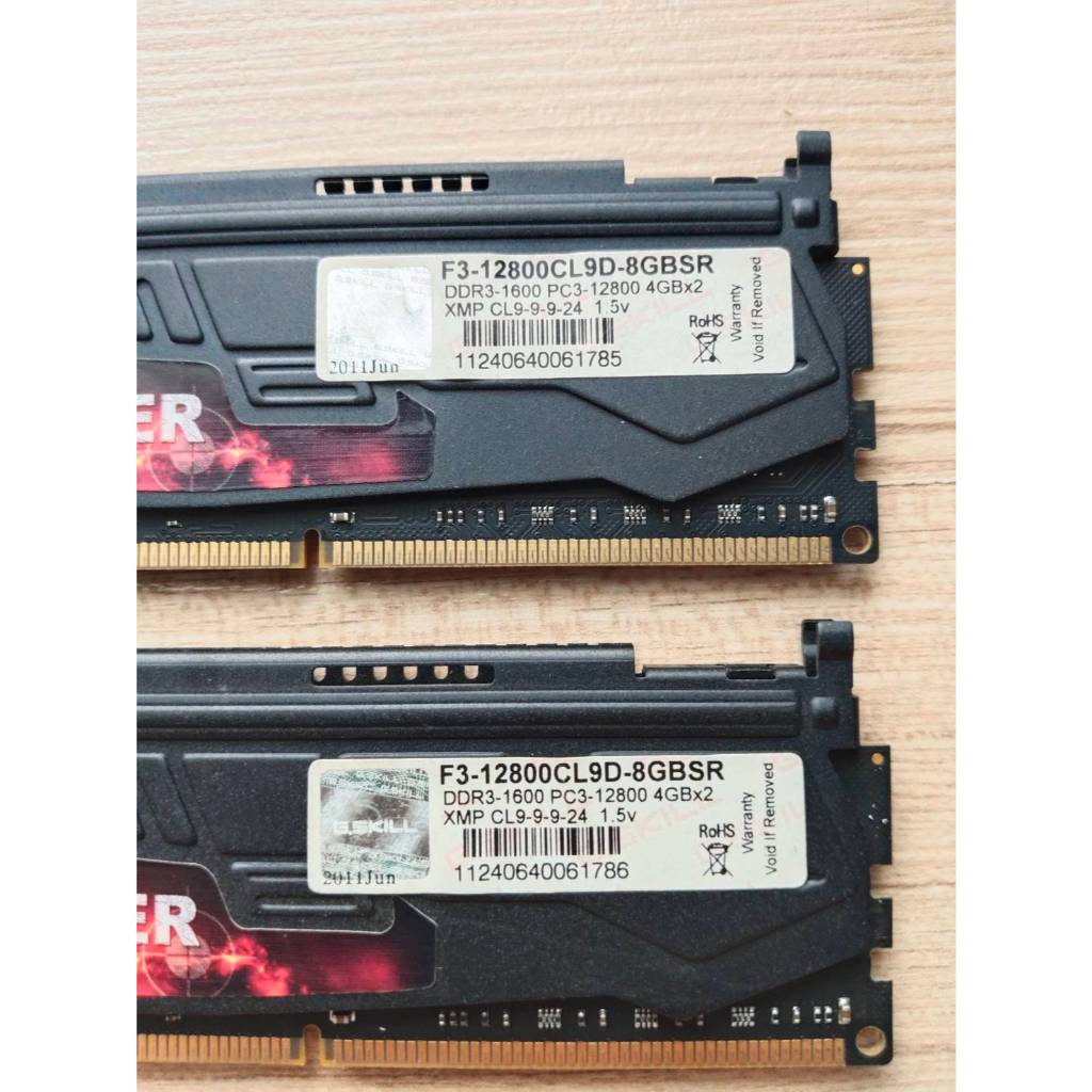 RAM G Skill 8 GB. (4 GB. x 2) สภาพดี พร้อมใช้