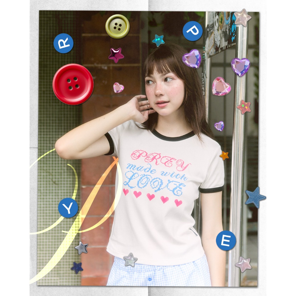 prey เสื้อยืด made with love baby tee