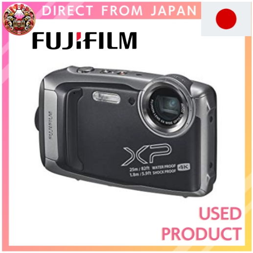 【Used】FUJIFILM Waterproof Camera XP140 Dark Silver FX-XP140DS【Direct from Japan】