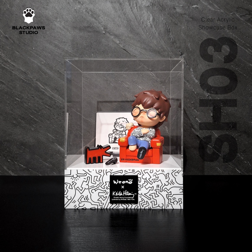 (Update🥰) Showcase Box (SH03) - กล่องโชว์โมเดล สำหรับ Art toy Hirono x Keith Haring