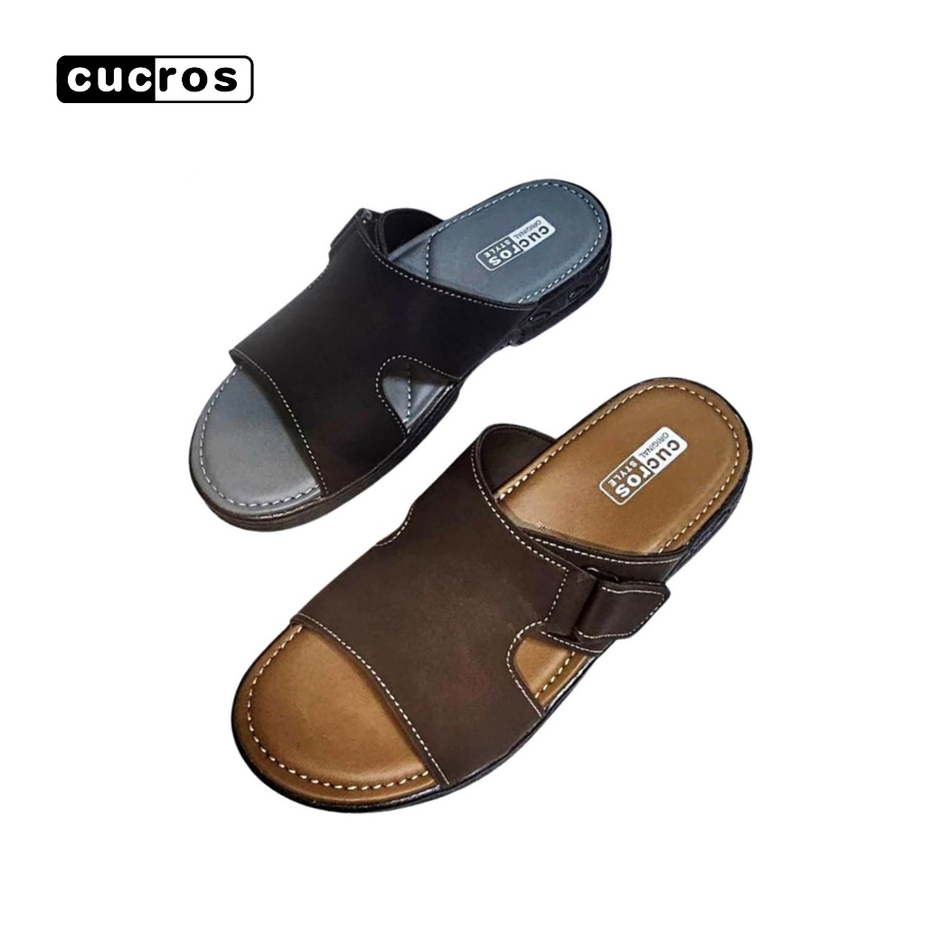 Cucros รองเท้าแตะผู้ชาย แบบสวม ใส่นุ่มสบาย [Model-SN023]