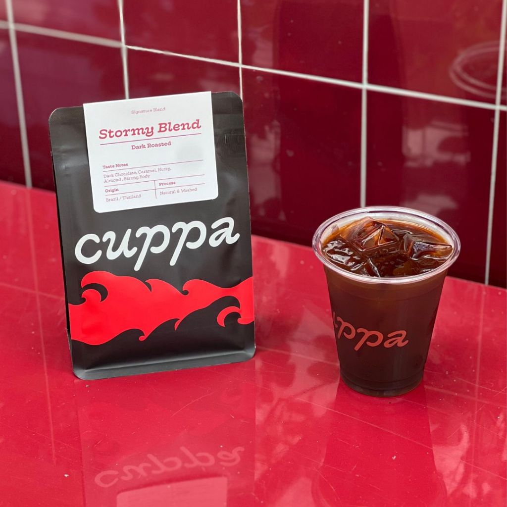 Cuppa Coffee เมล็ดกาแฟ Stormy Blend คั่วเข้ม ขนาด 200กรัม (Brazil x Thailand) ราคา ถูกที่สุด ดีลบีเคเค แกลเลอรีภาพที่ 3