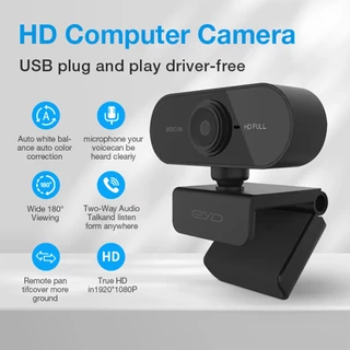 EYD PC01 Webcam 2K/1080P Full HD มีไมโครโฟนตัดเสียงรบกวน Plug & Play USB สำหรับประชุมออนไลน์ ถ่ายทอดสด เล่นเกม