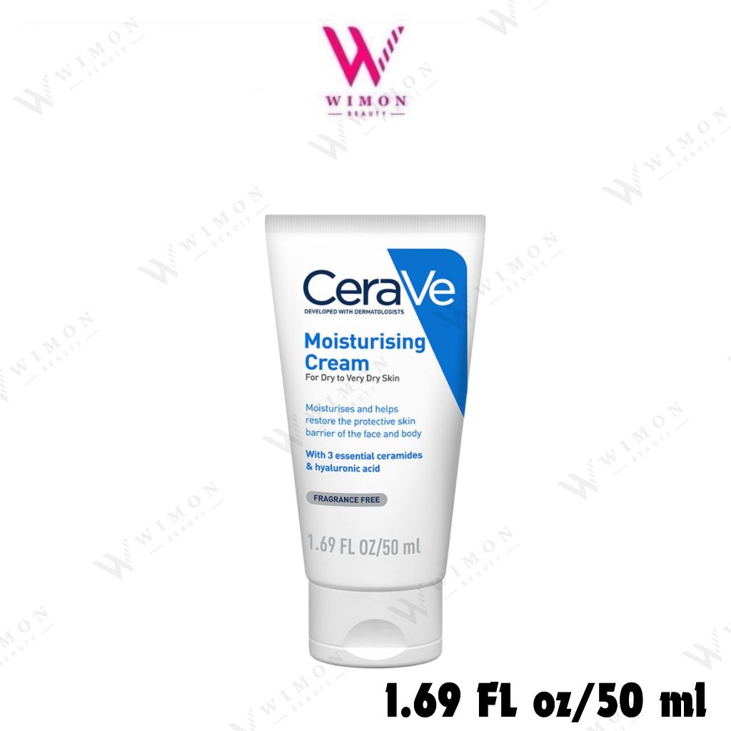 CERAVE Moisturising Cream 50 ml. เซราวี มอยซ์เจอไรซิ่ง ครีม บำรุงผิวหน้าและผิวกาย /97371