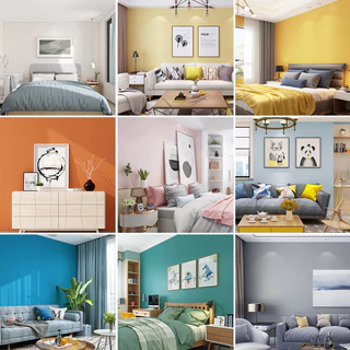 โมเดิร์นผ้าลินินวอลล์เปเปอร์ไวนิลวอลล์เปเปอร์ Self Adhesive Wall ตู้เฟอร์นิเจอร์ตกแต่งบ้าน