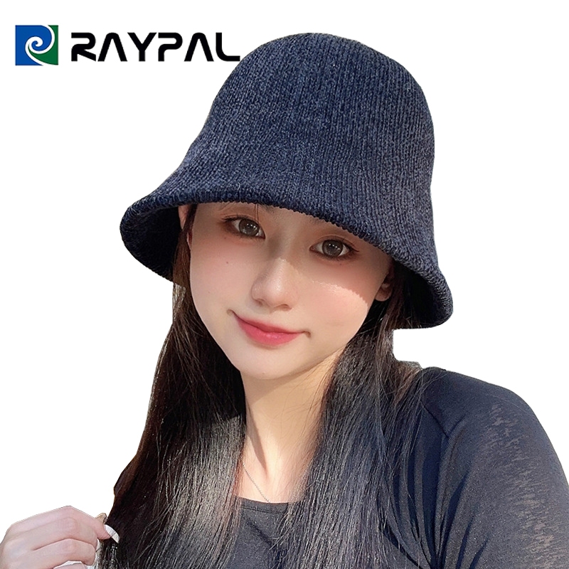 สไตล์เกาหลี หมวกบักเก็ต สไตล์วินเทจ แฟชั่น 5สี หมวกไหมพรม