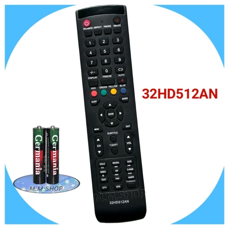 รีโมททีวี LCD/LED  รุ่น 32HD512AN