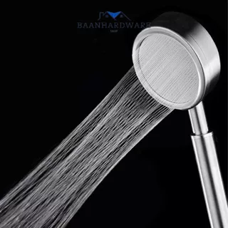 BAANHARDWARE ฝักบัวอาบน้ำ เพิ่มแรงดัน สแตนเลส 304 แท้ พร้อมสายฝักบัว สแตนเลส MA-F-203S