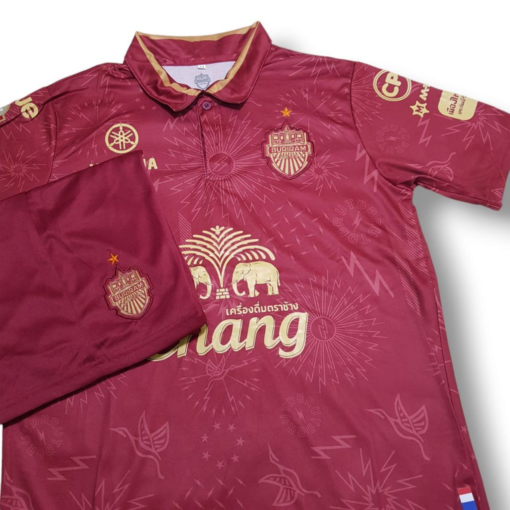 เสื้อกีฟัา ชุดฟุตบบอล Buriram รุ่นใหม่ลา่าสุด 2025 ชุดผู้ใหญ่ ไซส์ M .L .XL. (เสื้อพร้อม กางเกง)