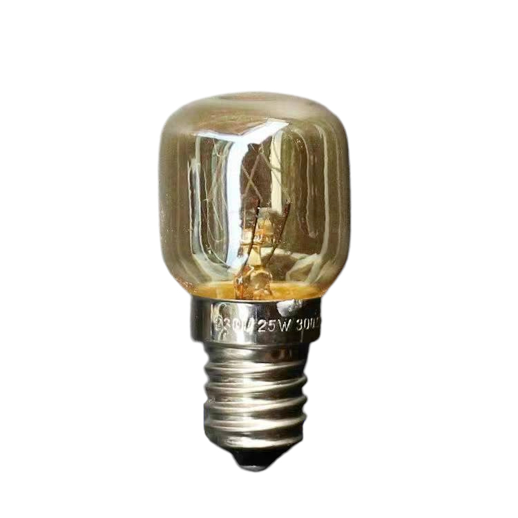 หลอดไฟเตาอบ ขนาด  25W. ขั้วเกลียว E14  ทนความร้อน 300 ℃