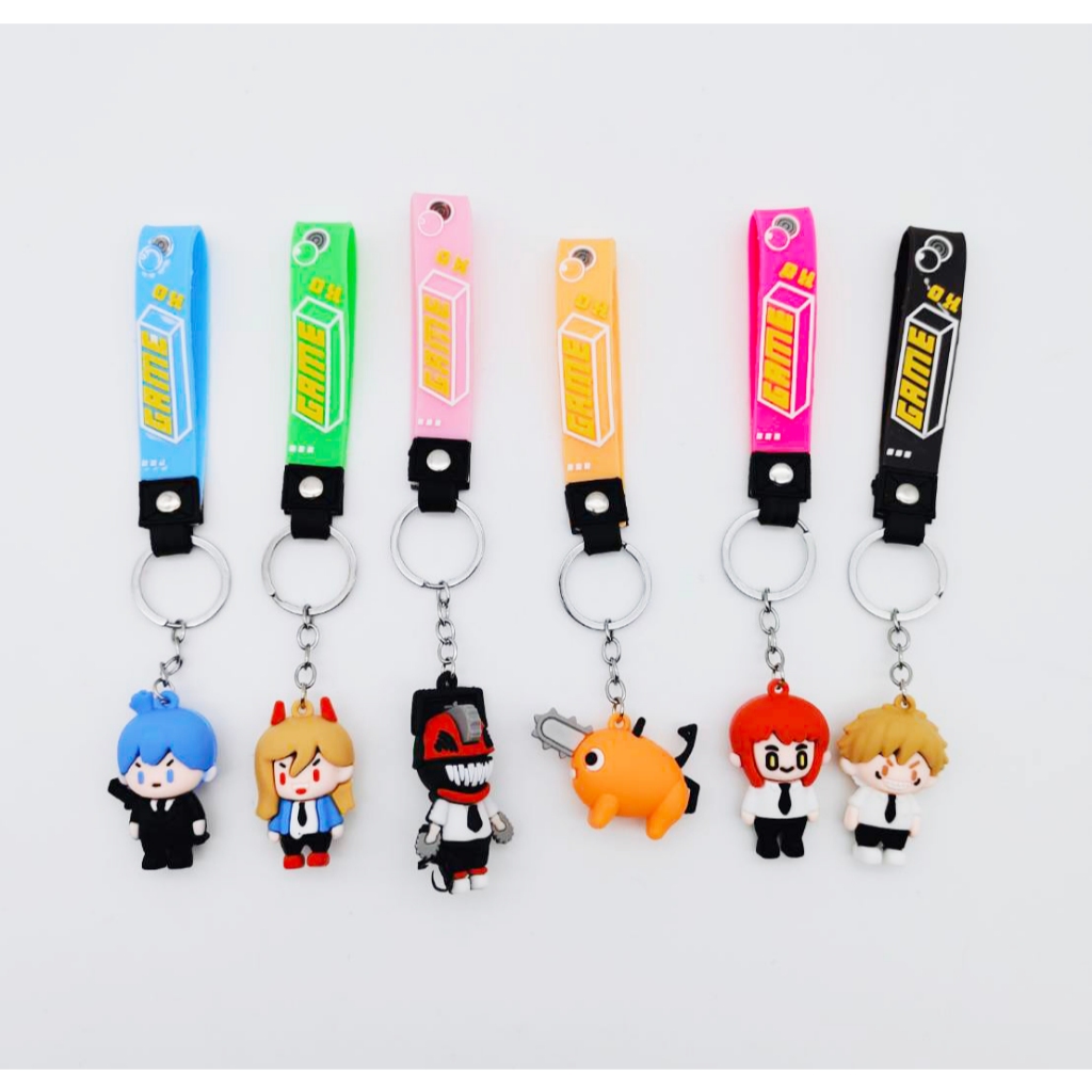 แพ็ค 12 ชุด สุ่มลายChainsaw Man Pochita พวงกุญแจตุ๊กตาGAME สุดน่ารัก ขนาดกำลังดี สีสันสดใส เครื่องใช้
