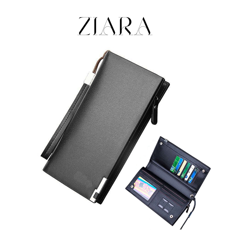 ZIARA 2024 กระเป๋าสตางค์ซิปเกรดสูงสำหรับผู้ชายหลายช่องใส่บัตรความจุสูง bally wallet atb wallet กระเป๋าตัง card wallet