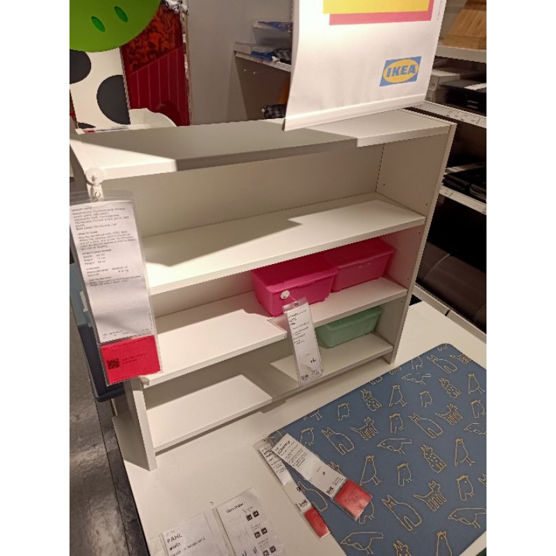 IKEAshopping IKEA PAHL พอห์ล IKEA ชั้นวางของ ชั้นเสริม วางบนโต๊ะ ตู้เสริมบนโต๊ะ