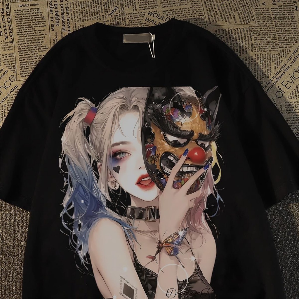 เสื้อยืด Oversize เสื้อยืดชาย แขนสั้น ไซซ์ คอกลม แฟชั่นฤดูร้อน สําหรับ