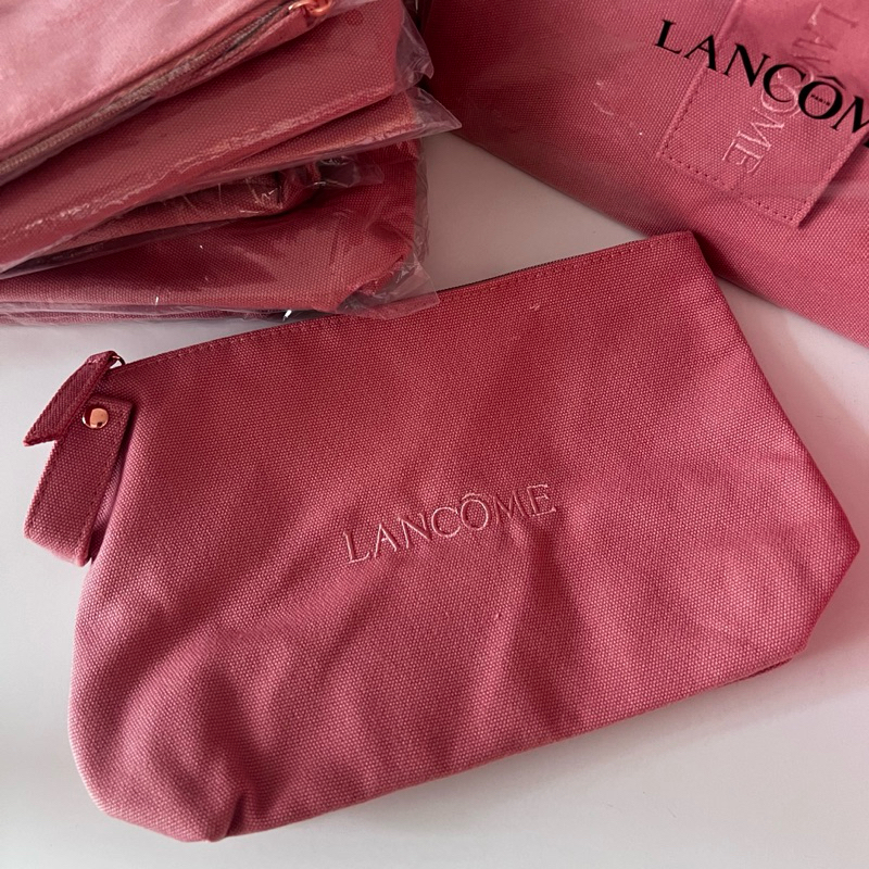 กระเป๋าผ้า Lancome สีชมพู