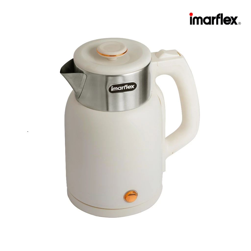 IMARFLEX กาต้มน้ำไฟฟ้า รุ่น IF-289W สีขาว สแตนเลส 2 ชั้น ( กันความร้อน ) 1.5 ลิตร IF-289