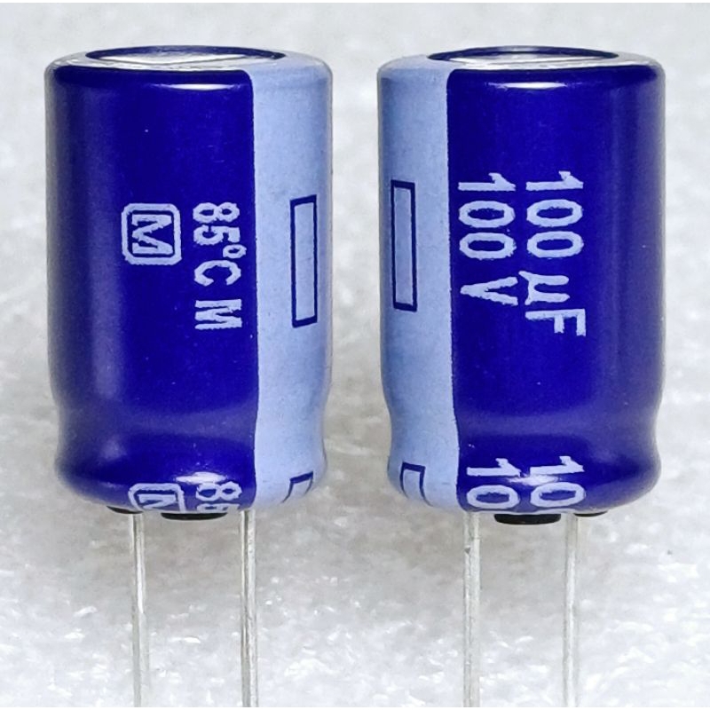 Panasonic M 100uf 100v capacitor ตัวเก็บประจุ คาปาซิเตอร์