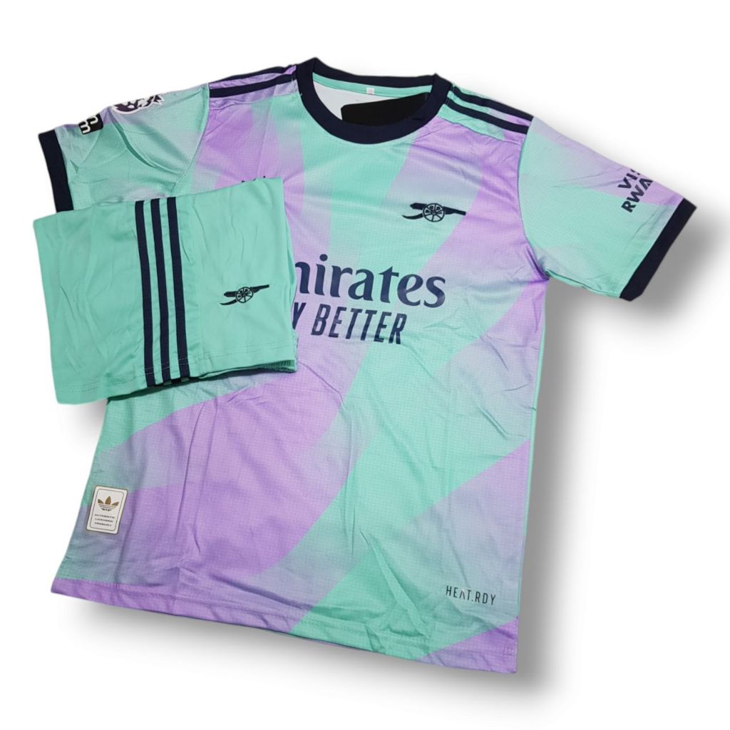 ชุดฟุตบอล Asenalอาร์เซนอล แขนสั้น ใหม่ล่าสุดปี 2025 ครบชุด เสื้อ+กางเกง พร้อมส่ง