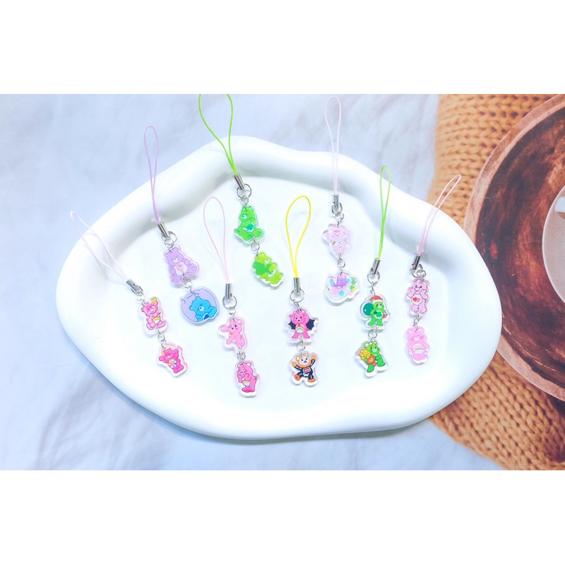 สายคล้องโทรศัพท์มือถือ แคร์แบร์ ไซส์ S สินค้าพร้อมส่ง (ของฝาก ของแถม ของจีบลูกค้า ของขวัญ)