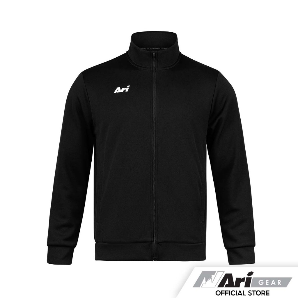 ARI ESSENTIAL TRACK JACKET - BLACK/WHITE เสื้อแจ็กเก็ต อาริ ESSENTIAL TRACK สีดำ