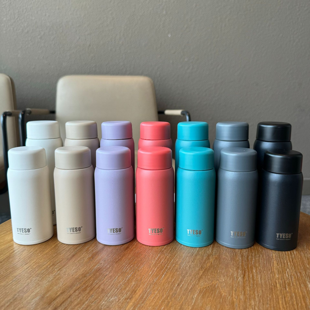 กระบอกน้ำเก็บอุณหภูมิมินิ tyeso เล็กกะทัดรัดแบบพกพา 150ml และ 200ml สแตนเลสแท้