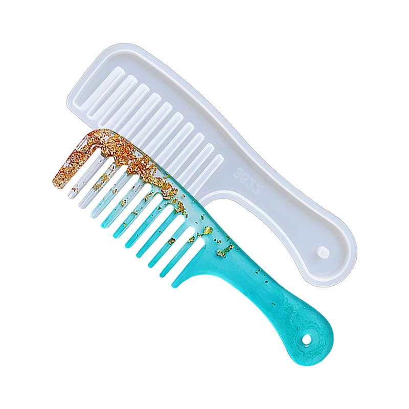 DIY หวีแม่พิมพ์กาวคริสตัล UV กาวเรซิน หวีผมซิลิโคนแม่พิมพ์