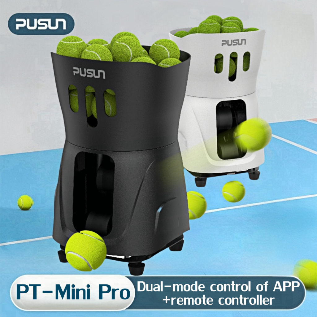 【พร้อมส่ง】Pusun PT-MINI Pro เครื่องยิงลูกเทนนิส เครื่องลูกเทนนิสอัจฉริยะ Design Tennis Ball Machine
