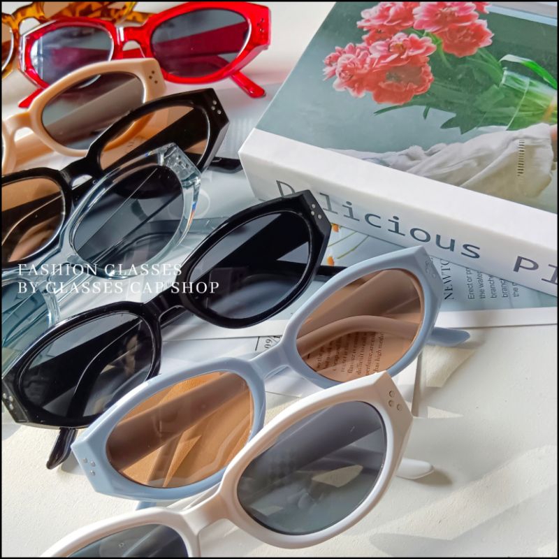 📮พร้อมส่ง📮 GL-5570 แว่นตาแฟชั่น แว่นกันแดด งานสวยโลโก้เงิน  ใส่ได้ทั้งชายหญิง [[ร้านไทย🇹🇭จัดส่งจากกรุงเทพ]]