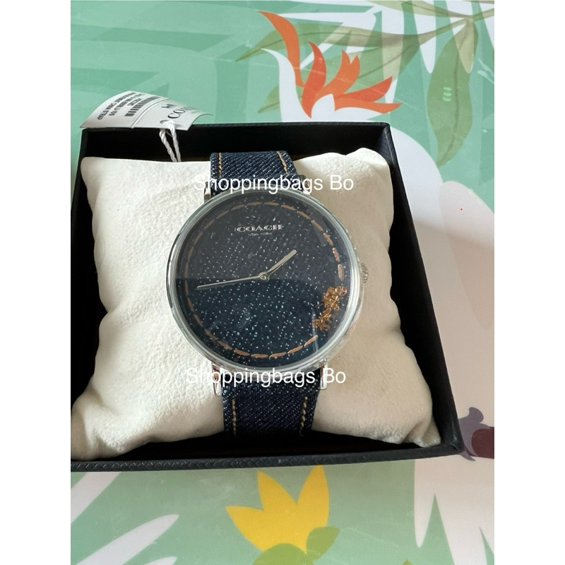 🌟Coach แท้ 💯% นาฬิกาcoach หน้าปัด+สายยีนส์ ขนาด 34 มม.