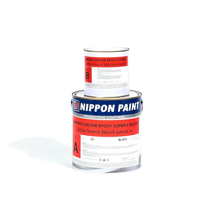 Nippon Coal Tar Epoxy Super K A+B สีนิปปอน โคลทาร์อีพ็อกซี่ ซุปเปอร์เค แกลลอนชุด