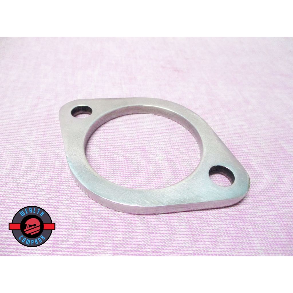 #ประกับคอท่อ สแตนเลส For YAMAHA SR400 SR500 XT500 // Head Exhaust Pipe Washer Clamp "Stainless"